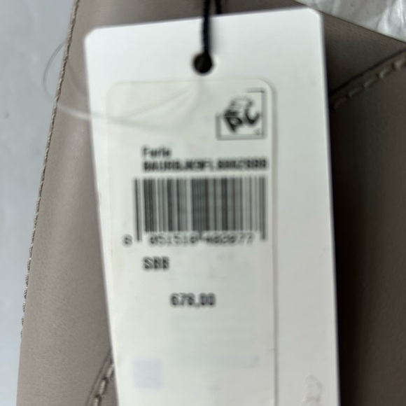 FURLA NWT Taupe Colored Leather Tote - Picture 3 of 12